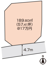 岡山市北区田益　土地　976万円　ジェイネットワーク